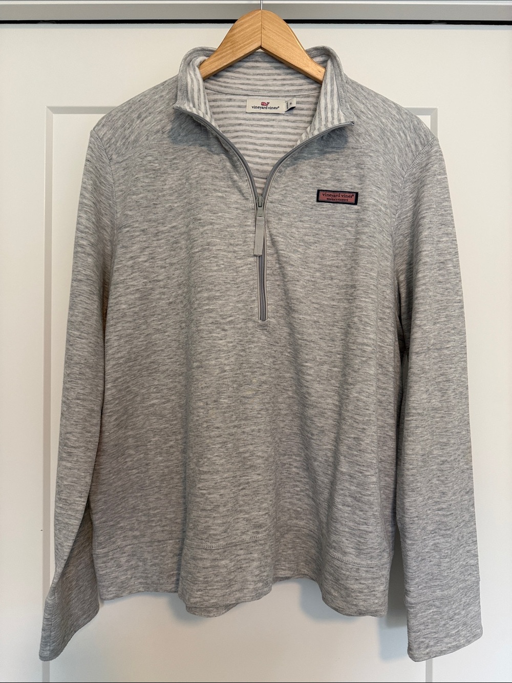 Vineyard Vines Light Gray Women’s Quarter-Zip Pullover
